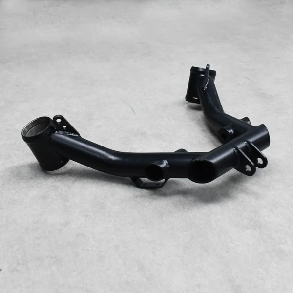 Black heavy-duty control arm designed for improved suspension performance and durability.