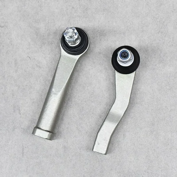 A pair of steering tie rod ends for vehicle suspension.