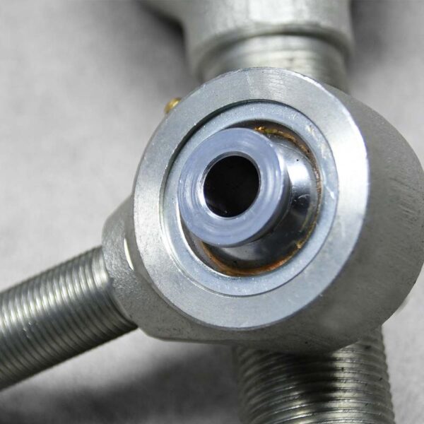 Close-up of a forged Johnny joint, designed for enhanced suspension and steering flexibility.