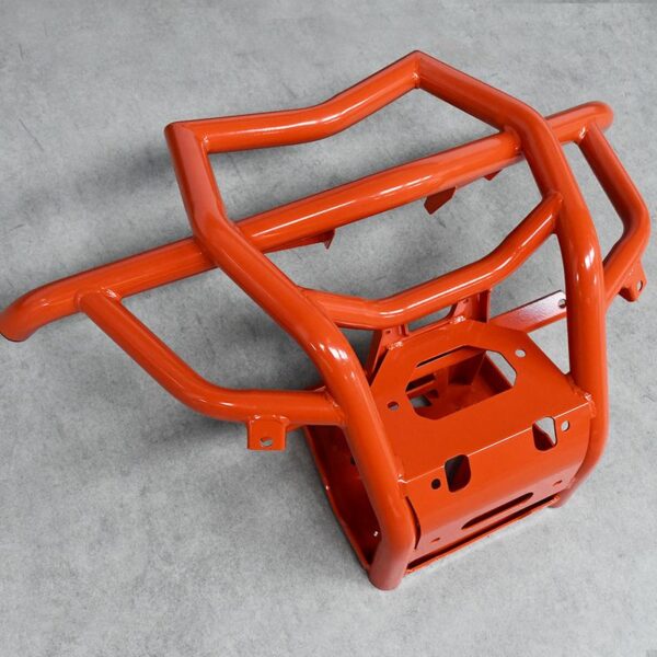 Orange Can-Am Maverick X3 bumper for added protection and a bold look.
