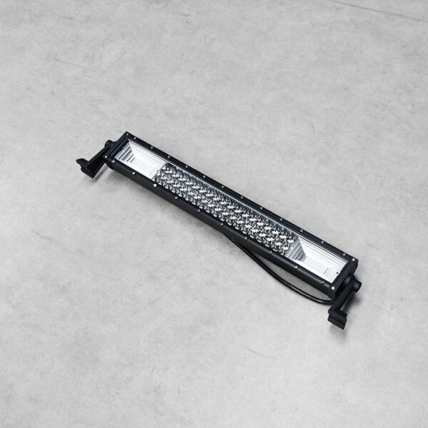 Front view of a UTV LED light bar, offering bright and efficient lighting for off-road conditions.