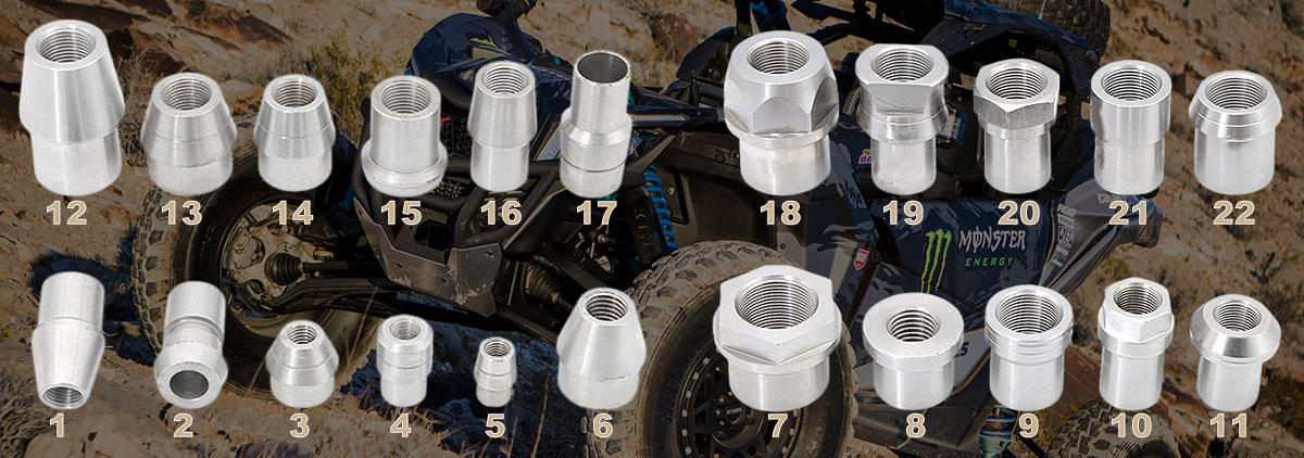 rod-end-tube-adapter-styles