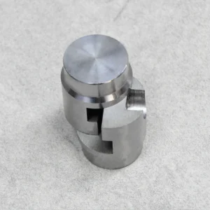 Close-up of a tube coupler showing its precision design for suspension systems.