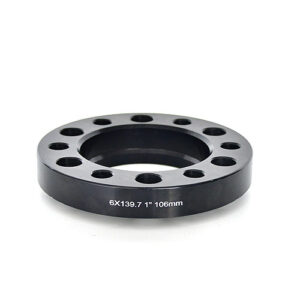 Black Anodized Aluminum 1 Wheel Spacers 6x139.7mm