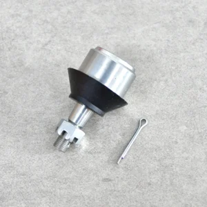 Close-up of a Polaris ATV ball joint, showcasing its design and durability for suspension systems.