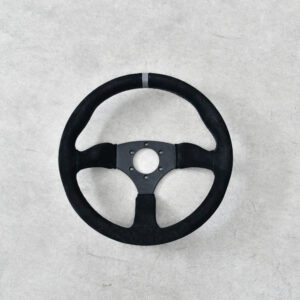 Universal Racing Steering Wheel 350mm 6 Bolts Grip PU & alloy steel steerling wheel black