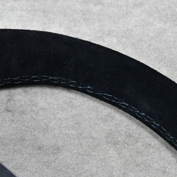 black suede steering wheel