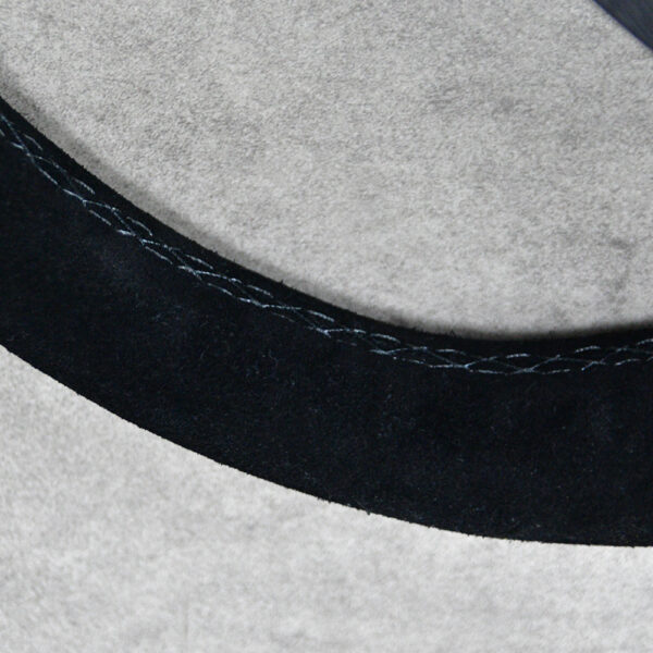 Universal Racing Steering Wheel 350mm 6 Bolts Grip Vinyl Leather & alloy for Car -Black