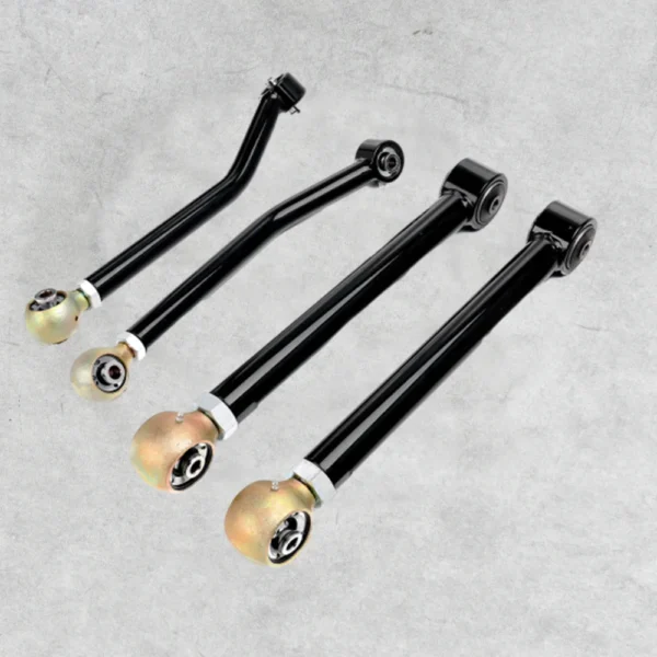 Heavy-duty upper and lower fixed control arms, providing improved suspension performance and vehicle handling.