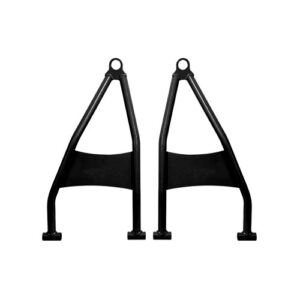 High-clearance control arms for Polaris, designed to enhance suspension articulation and off-road performance.