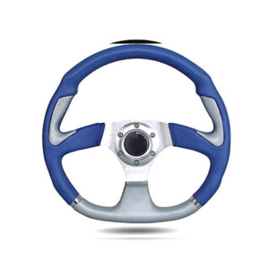 350mm round steering wheel with 6 bolts, designed for enhanced grip and control in motorsport applications.