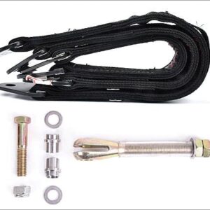 Limit straps and clevis feature, designed for precise suspension control and durability.