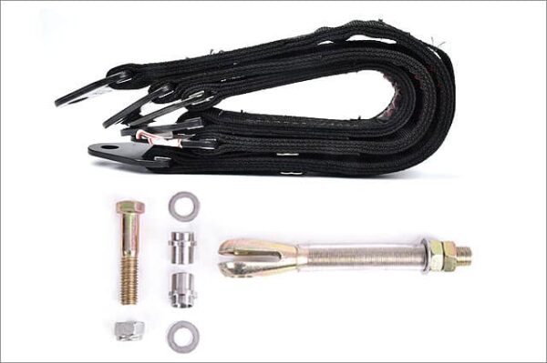 Limit straps and clevis feature, designed for precise suspension control and durability.