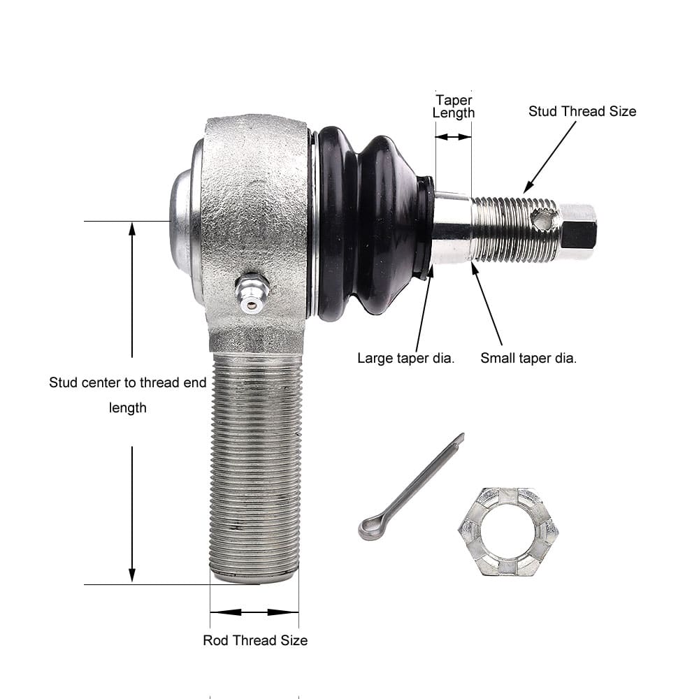 tie rod end important dimensions
