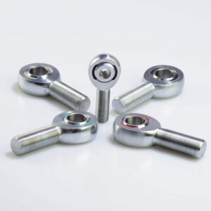 5/8" x 5/8" Heim joint rod ends, ideal for suspension systems requiring precise alignment and flexibility.