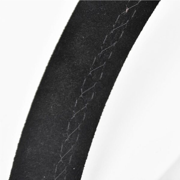 suede wrapping steering wheel