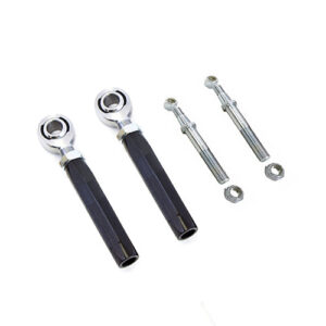 Adjustable bump steer tie rod ends, designed for improved steering performance and suspension geometry.