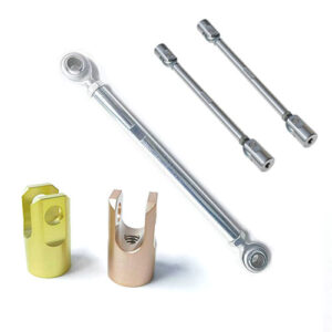 Adjustable splitter support rods, available in custom materials and colors for precise tuning and performance.