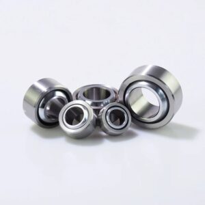 PTFE-lined spherical bearing for swingarms, providing smooth movement and enhanced durability.