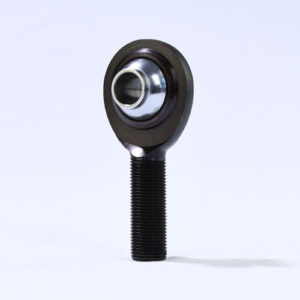Snowmobile tie rod end with 3/8 male thread, designed for durability and precision steering.