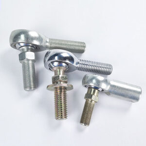 Studded rod end snowmobile tie rod end for improved durability and control in harsh conditions.