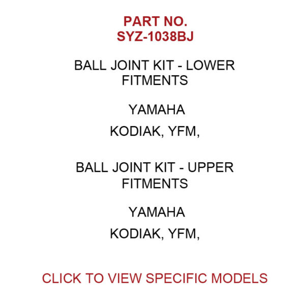 SYZ-1038BJ for Yamaha Kodiak and YFM Series