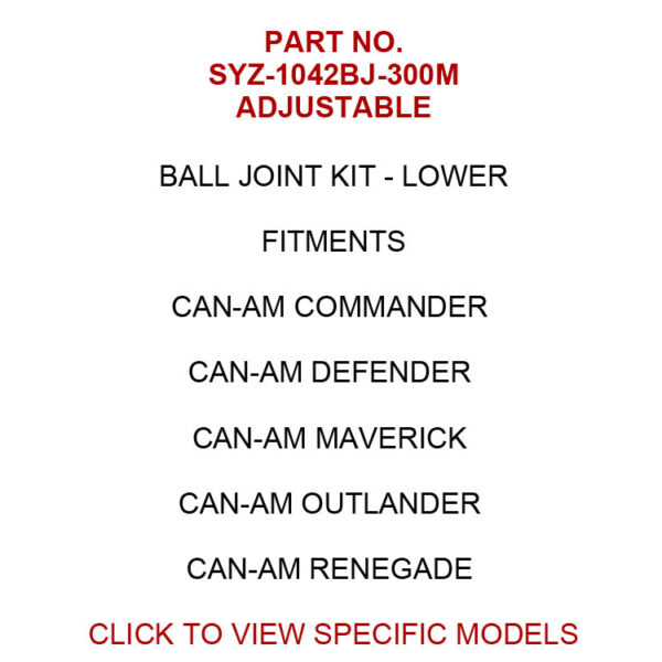 SYZ-1042BJ-300M Adjustable Ball Joint