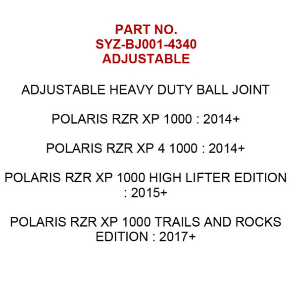 syz-bj001-4340-adjustable ball joint
