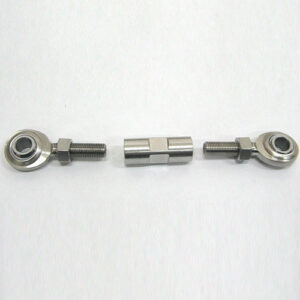 Adjustable motorcycle lowering links kit for customized height adjustments.
