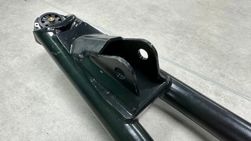 A-arm shock mount installation.