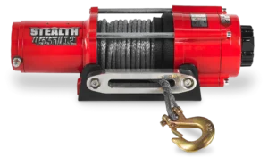 Stealth 4,500lb 12v Electric Winch - Synthetic Rope - WarriorWinches