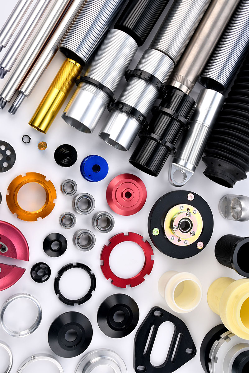 Custom suspension part components manufactured by SYZ Machine