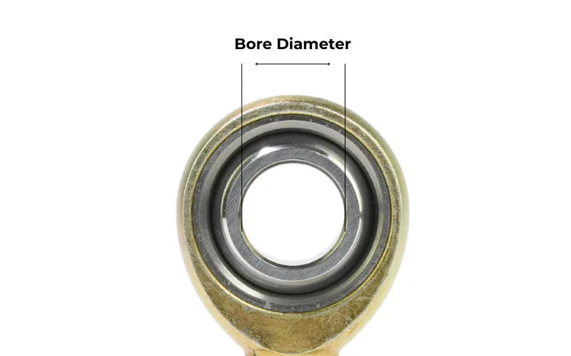 Heim joint bore diameter