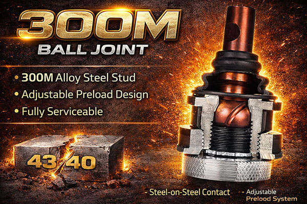 300M vacuum-melt alloy steel ball joint stud material