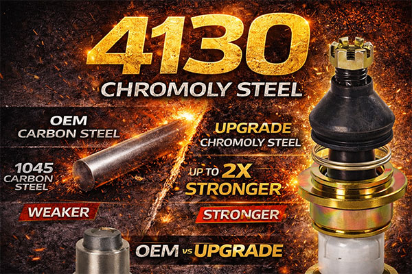 4130 chromoly ball joint stud material
