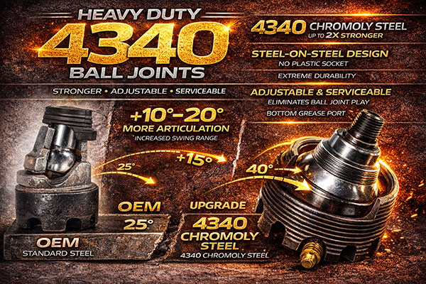 4340 alloy steel ball joint stud material
