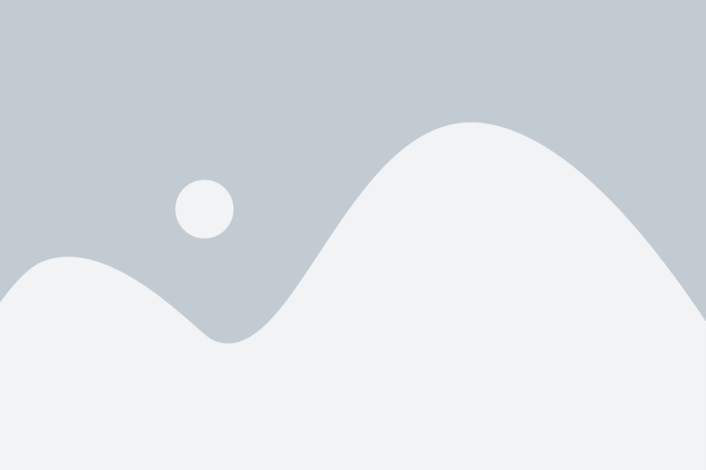 Minimalist landscape: pale blue sky with large white hills and a small sun.