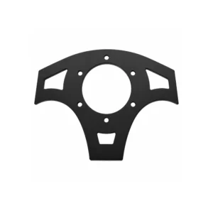 Black anodized steering wheel backing plate