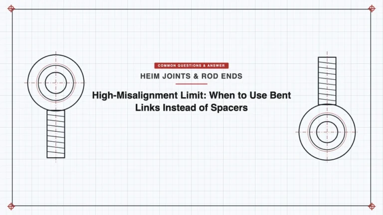 High-Misalignment Limit: When to Use Bent Links Instead of Spacers