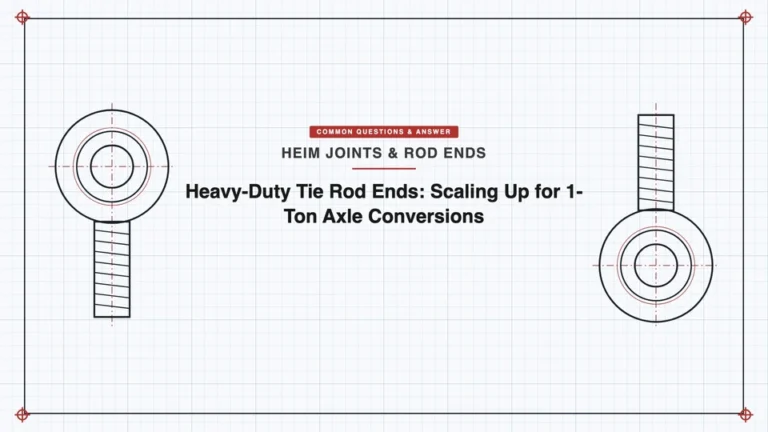 Heavy-Duty Tie Rod Ends: Scaling Up for 1-Ton Axle Conversions