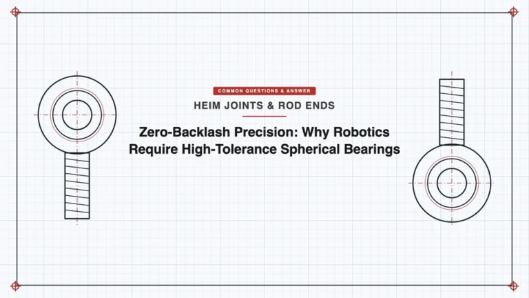 Zero-Backlash Precision: Why Robotics Require High-Tolerance Spherical Bearings