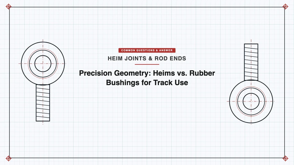 Precision Geometry: Heims vs. Rubber Bushings for Track Use featured image