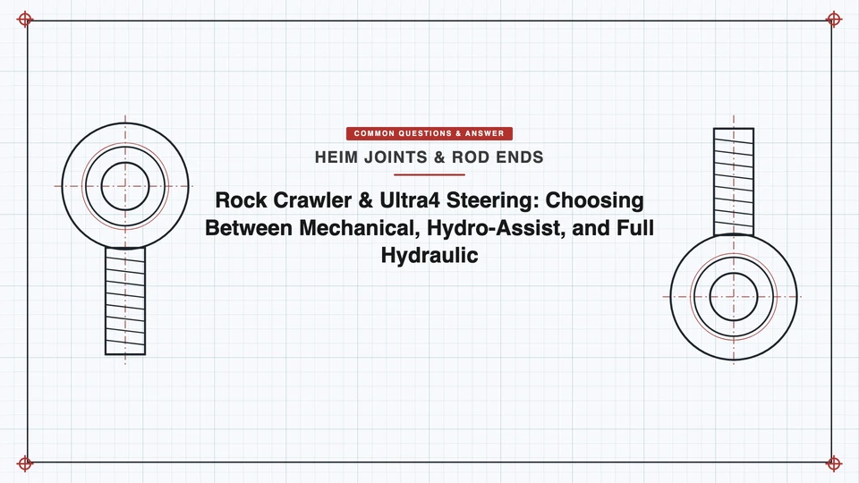 Rock Crawler & Ultra4 Steering: Choosing Between Mechanical, Hydro-Assist, and Full Hydraulic featured image