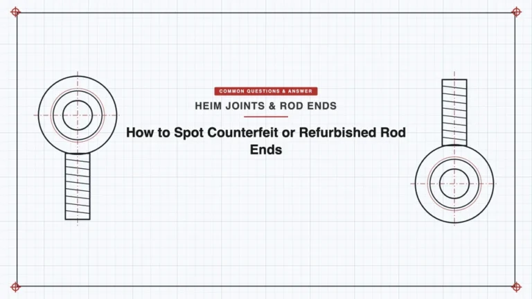 How to Spot Counterfeit or Refurbished Rod Ends