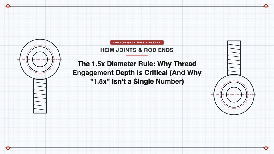 The 1.5x Diameter Rule: Why Thread Engagement Depth Is Critical (And Why "1.5x" Isn't a Single Number) featured image